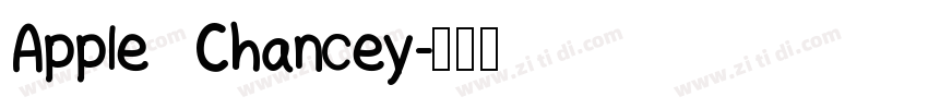 Apple Chancey字体转换